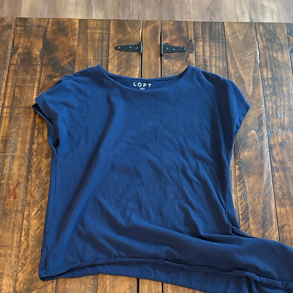 LOFT Deep Blue Casual Tee